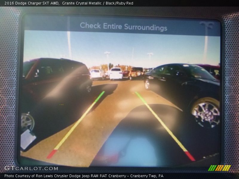 Granite Crystal Metallic / Black/Ruby Red 2016 Dodge Charger SXT AWD