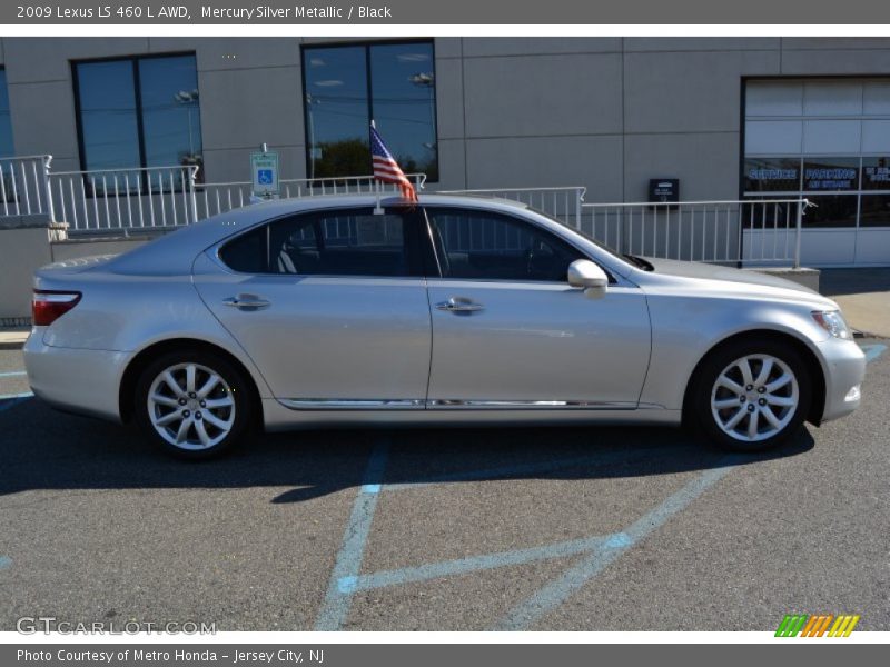 Mercury Silver Metallic / Black 2009 Lexus LS 460 L AWD