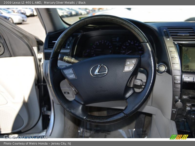 Mercury Silver Metallic / Black 2009 Lexus LS 460 L AWD