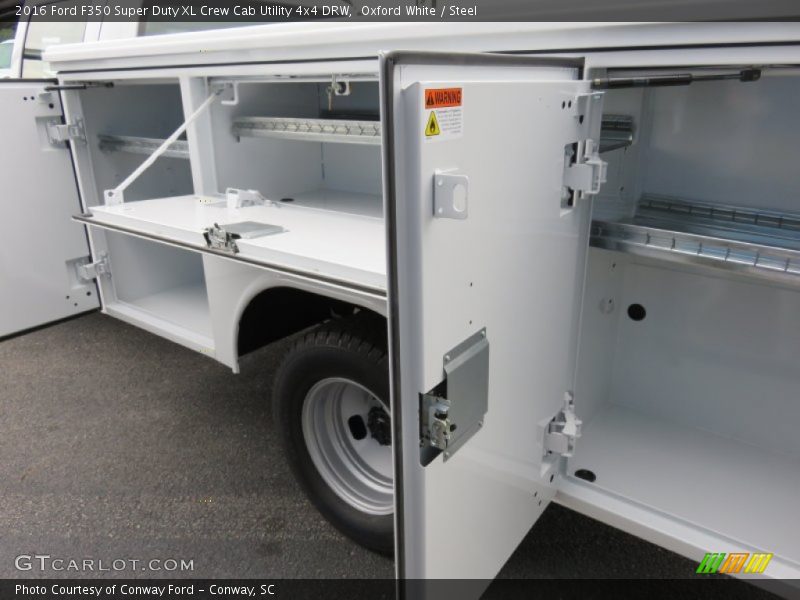 Oxford White / Steel 2016 Ford F350 Super Duty XL Crew Cab Utility 4x4 DRW
