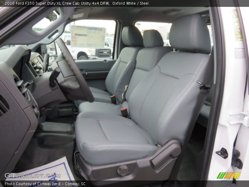 Oxford White / Steel 2016 Ford F350 Super Duty XL Crew Cab Utility 4x4 DRW