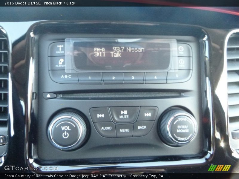 Pitch Black / Black 2016 Dodge Dart SE