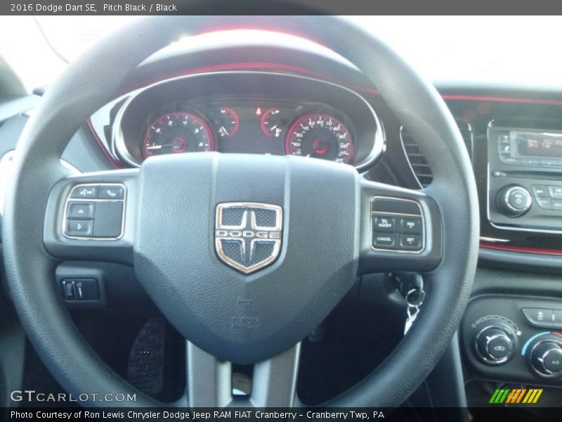 Pitch Black / Black 2016 Dodge Dart SE