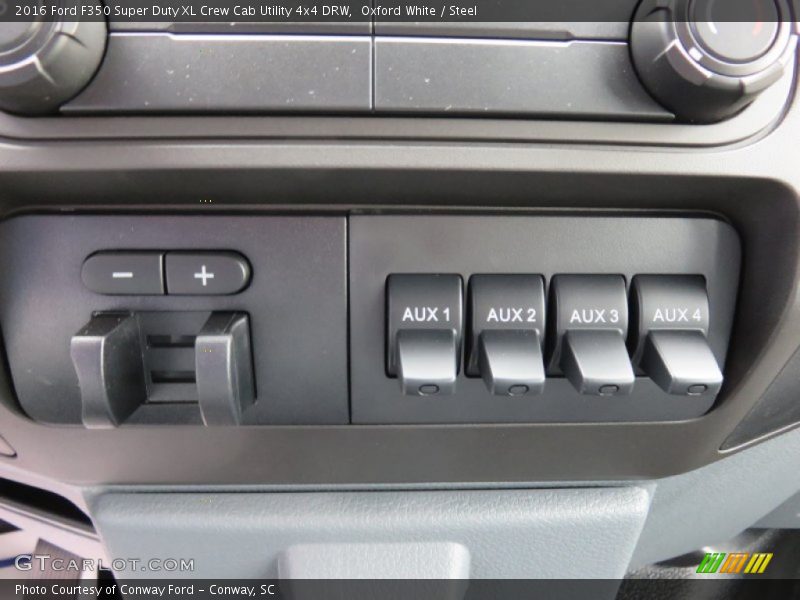Oxford White / Steel 2016 Ford F350 Super Duty XL Crew Cab Utility 4x4 DRW