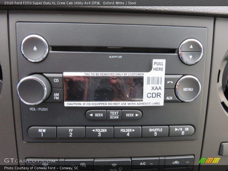 Oxford White / Steel 2016 Ford F350 Super Duty XL Crew Cab Utility 4x4 DRW