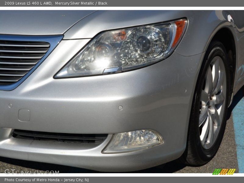 Mercury Silver Metallic / Black 2009 Lexus LS 460 L AWD