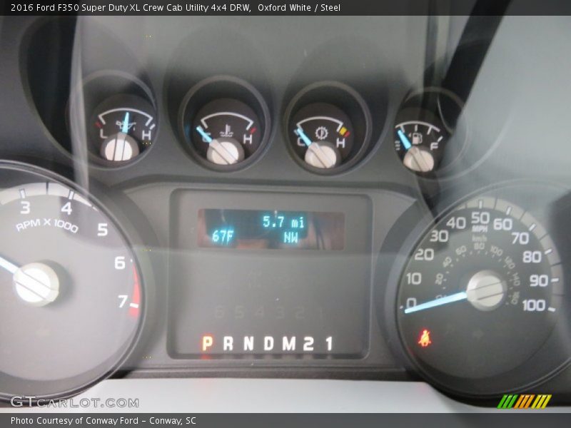 Oxford White / Steel 2016 Ford F350 Super Duty XL Crew Cab Utility 4x4 DRW