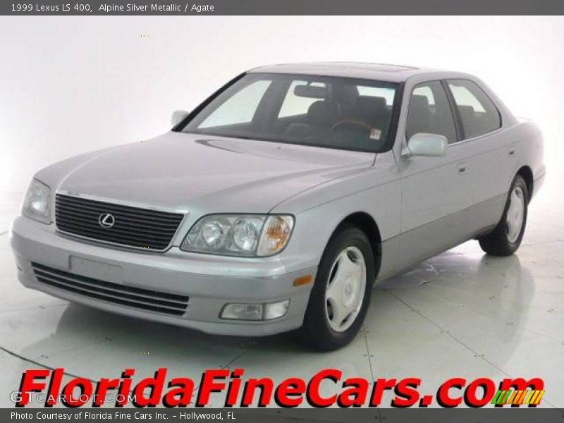 Alpine Silver Metallic / Agate 1999 Lexus LS 400