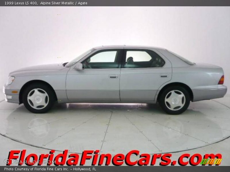 Alpine Silver Metallic / Agate 1999 Lexus LS 400