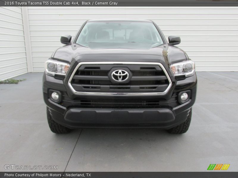 Black / Cement Gray 2016 Toyota Tacoma TSS Double Cab 4x4