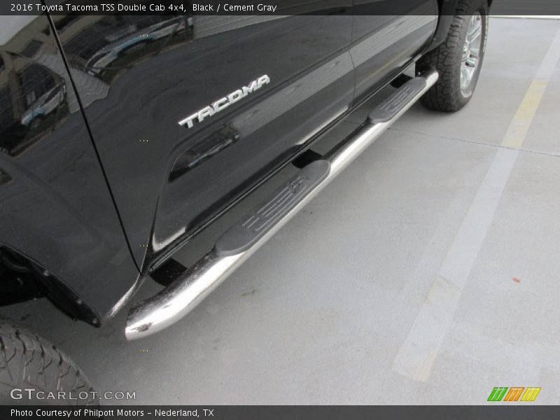 Black / Cement Gray 2016 Toyota Tacoma TSS Double Cab 4x4