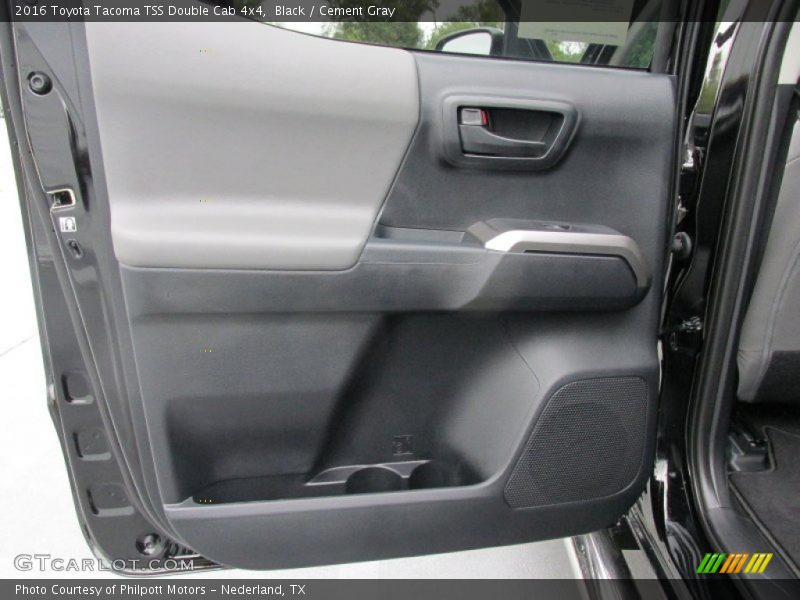 Black / Cement Gray 2016 Toyota Tacoma TSS Double Cab 4x4