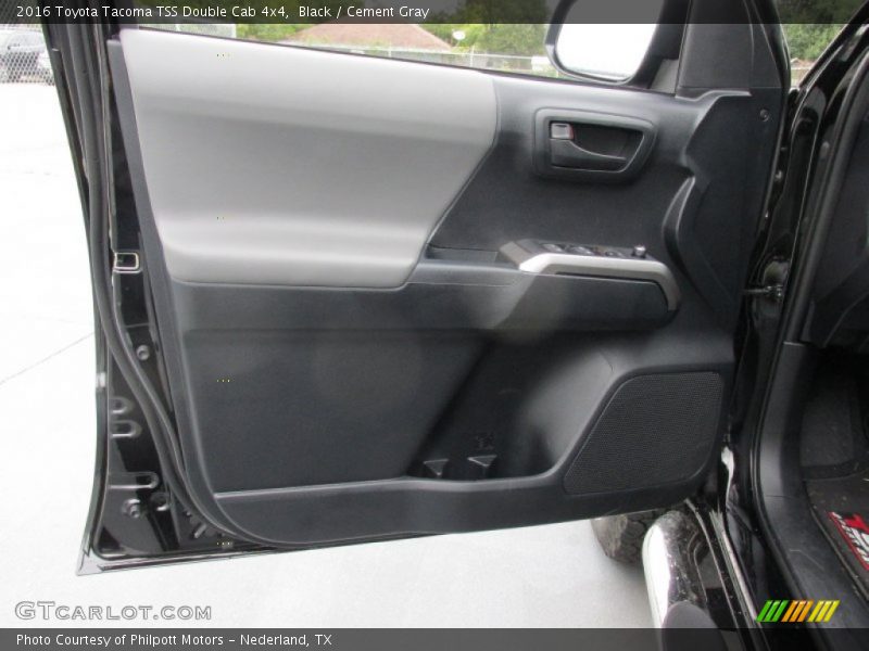 Black / Cement Gray 2016 Toyota Tacoma TSS Double Cab 4x4