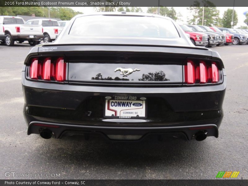 Shadow Black / Ebony 2016 Ford Mustang EcoBoost Premium Coupe
