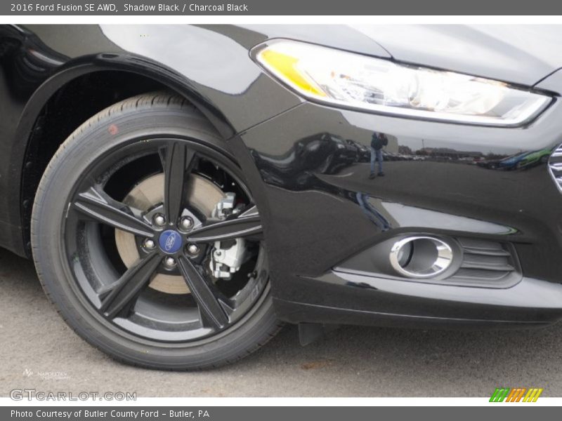 Shadow Black / Charcoal Black 2016 Ford Fusion SE AWD