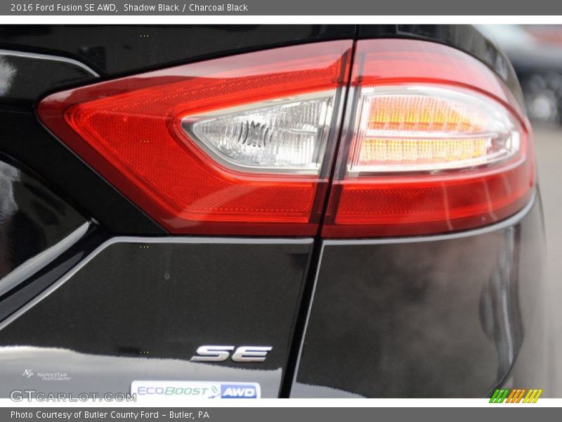 Shadow Black / Charcoal Black 2016 Ford Fusion SE AWD