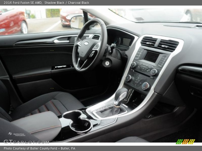 Shadow Black / Charcoal Black 2016 Ford Fusion SE AWD