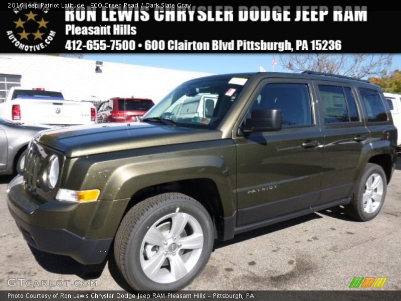 ECO Green Pearl / Dark Slate Gray 2016 Jeep Patriot Latitude