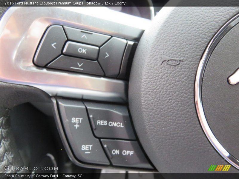 Controls of 2016 Mustang EcoBoost Premium Coupe