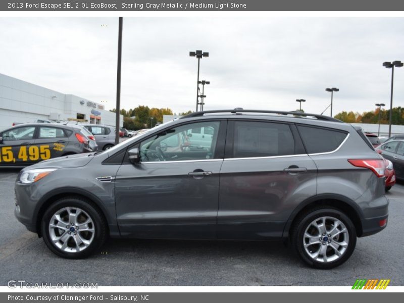 Sterling Gray Metallic / Medium Light Stone 2013 Ford Escape SEL 2.0L EcoBoost