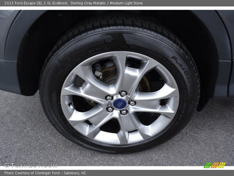 Sterling Gray Metallic / Medium Light Stone 2013 Ford Escape SEL 2.0L EcoBoost