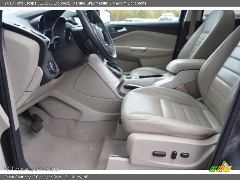 Sterling Gray Metallic / Medium Light Stone 2013 Ford Escape SEL 2.0L EcoBoost