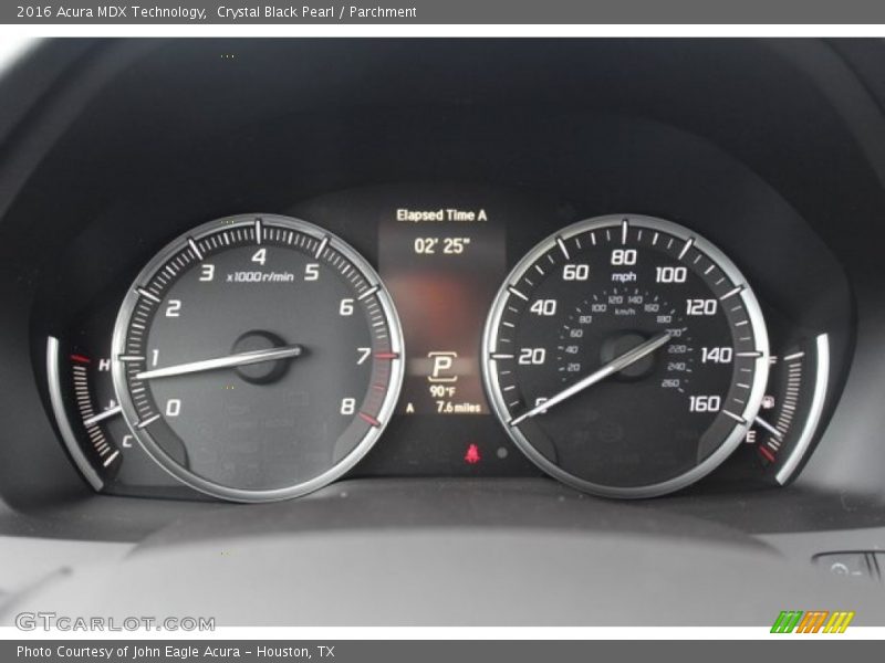 Crystal Black Pearl / Parchment 2016 Acura MDX Technology