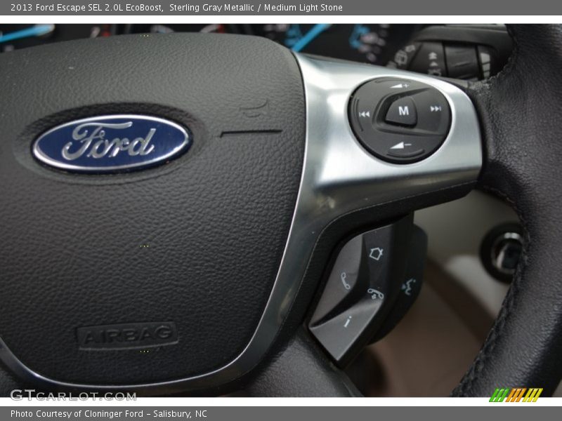 Sterling Gray Metallic / Medium Light Stone 2013 Ford Escape SEL 2.0L EcoBoost