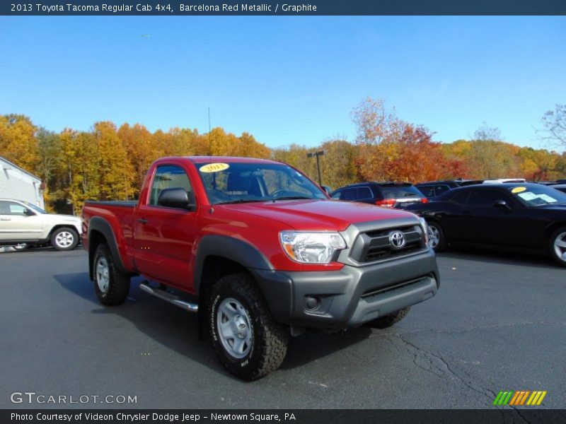 Barcelona Red Metallic / Graphite 2013 Toyota Tacoma Regular Cab 4x4