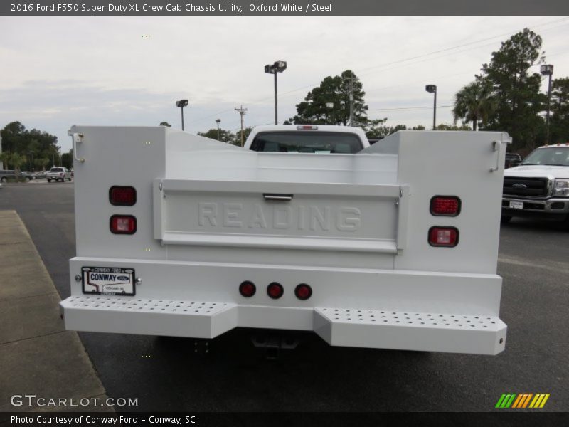 Oxford White / Steel 2016 Ford F550 Super Duty XL Crew Cab Chassis Utility