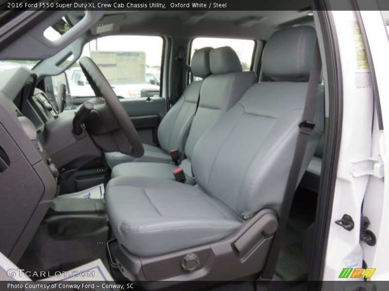  2016 F550 Super Duty XL Crew Cab Chassis Utility Steel Interior