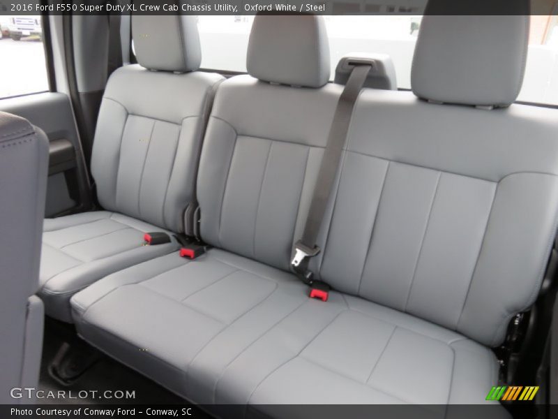 Rear Seat of 2016 F550 Super Duty XL Crew Cab Chassis Utility