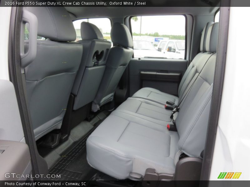 Rear Seat of 2016 F550 Super Duty XL Crew Cab Chassis Utility
