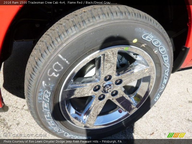 Flame Red / Black/Diesel Gray 2016 Ram 1500 Tradesman Crew Cab 4x4