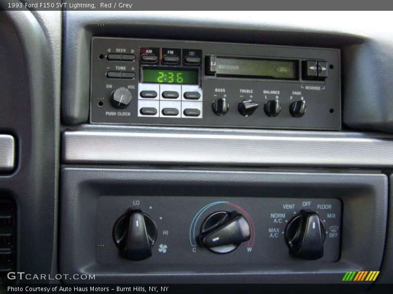 Controls of 1993 F150 SVT Lightning