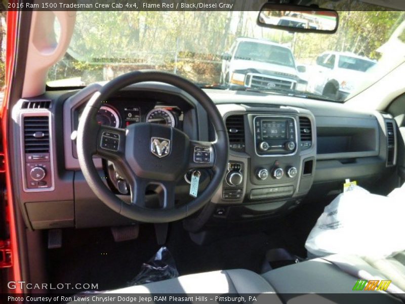 Flame Red / Black/Diesel Gray 2016 Ram 1500 Tradesman Crew Cab 4x4