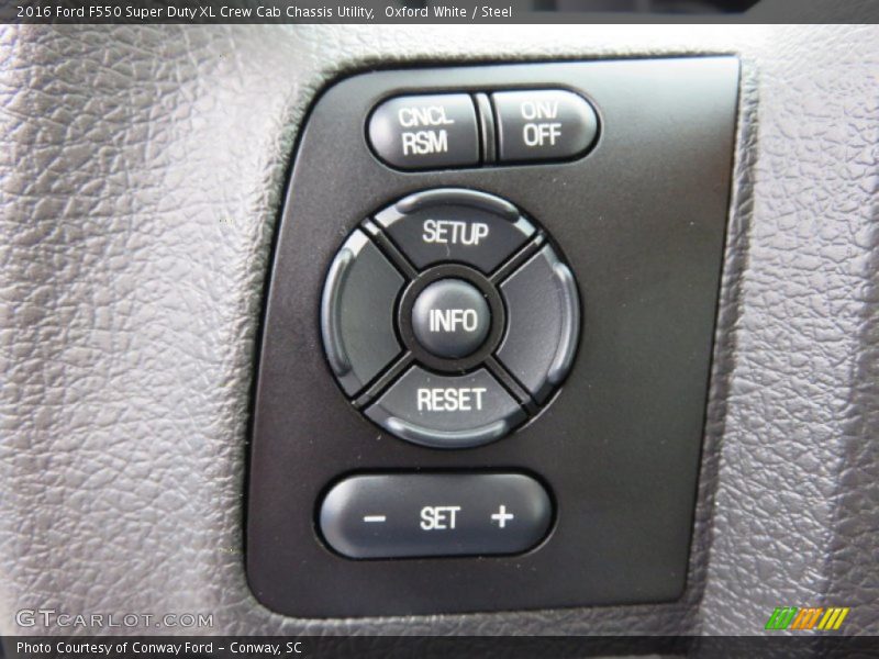 Controls of 2016 F550 Super Duty XL Crew Cab Chassis Utility