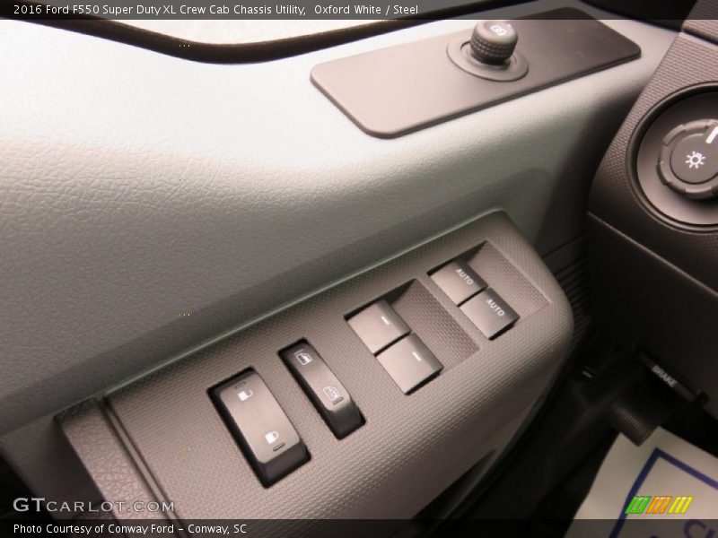 Oxford White / Steel 2016 Ford F550 Super Duty XL Crew Cab Chassis Utility