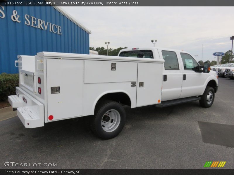 Oxford White / Steel 2016 Ford F350 Super Duty XL Crew Cab Utility 4x4 DRW