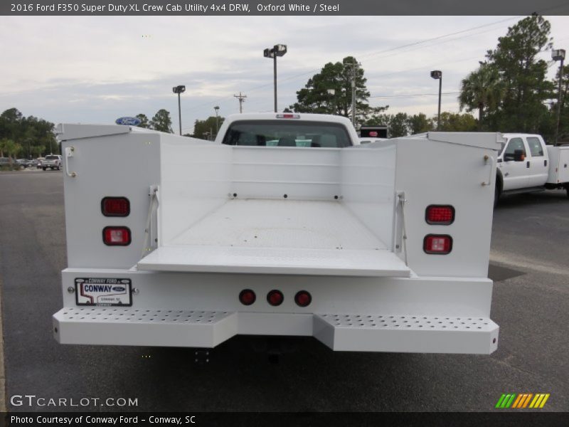Oxford White / Steel 2016 Ford F350 Super Duty XL Crew Cab Utility 4x4 DRW