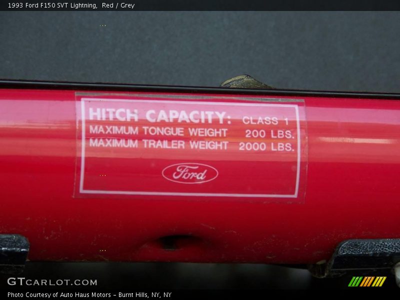 Red / Grey 1993 Ford F150 SVT Lightning