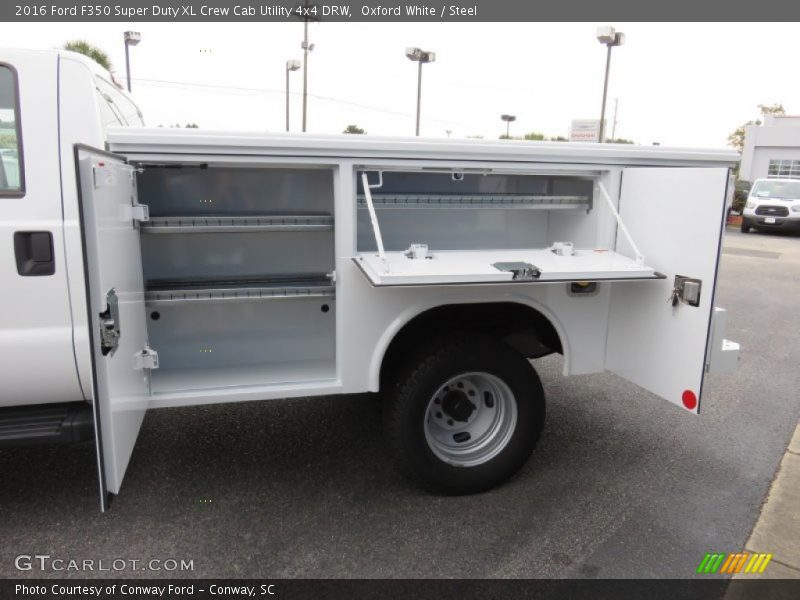 Oxford White / Steel 2016 Ford F350 Super Duty XL Crew Cab Utility 4x4 DRW