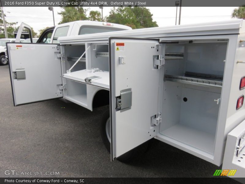 Oxford White / Steel 2016 Ford F350 Super Duty XL Crew Cab Utility 4x4 DRW