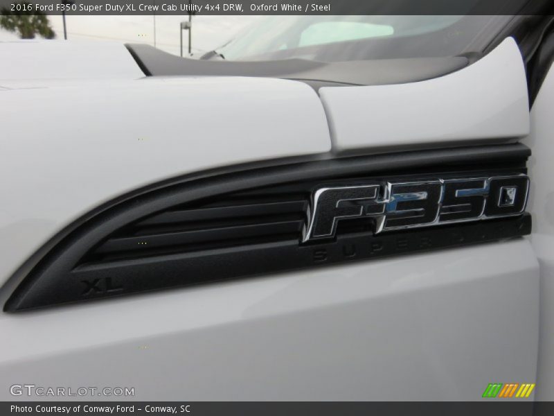 Oxford White / Steel 2016 Ford F350 Super Duty XL Crew Cab Utility 4x4 DRW