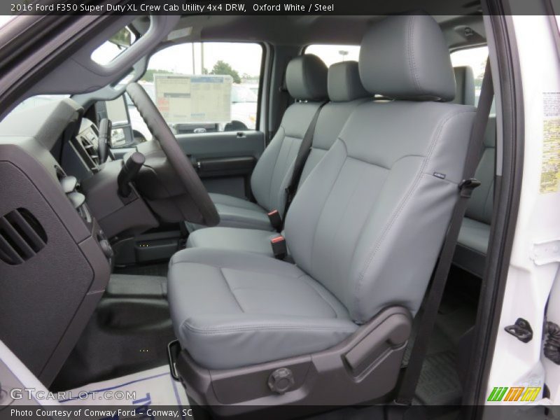 Oxford White / Steel 2016 Ford F350 Super Duty XL Crew Cab Utility 4x4 DRW