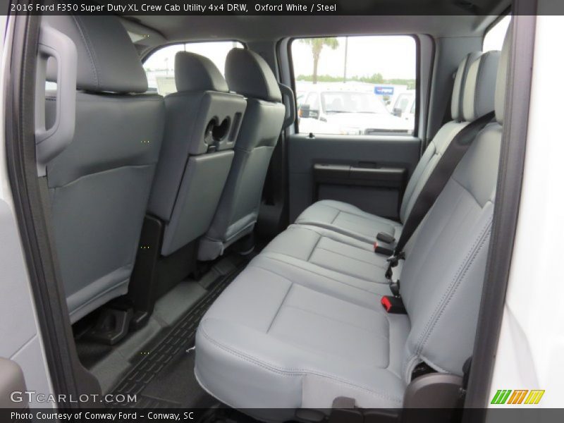 Oxford White / Steel 2016 Ford F350 Super Duty XL Crew Cab Utility 4x4 DRW