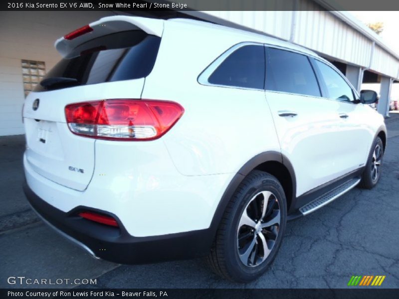  2016 Sorento EX V6 AWD Snow White Pearl