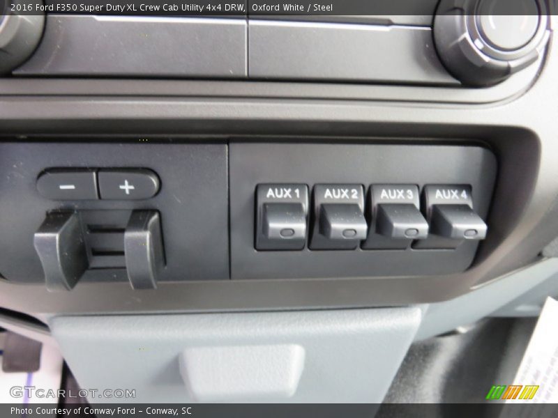 Oxford White / Steel 2016 Ford F350 Super Duty XL Crew Cab Utility 4x4 DRW