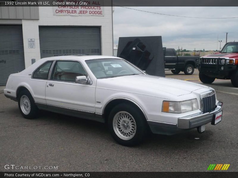 Oxford White / Gray 1992 Lincoln Mark VII LSC