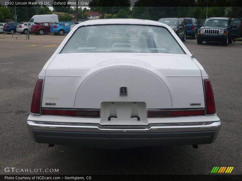 Oxford White / Gray 1992 Lincoln Mark VII LSC